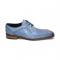 Duca Di Matiste "Spada" Light Blue Genuine Italian Calf Leather Lace-Up Dress Shoes.